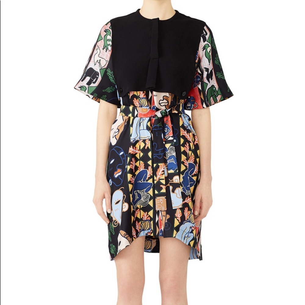 Carven Collection Popover Abstract Dress